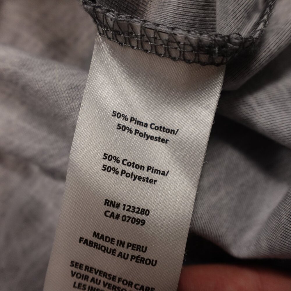 Travis Mathew Polo Shirt Men’s Large Gray Palm Print Golf Casual Performance - Picture 7 of 8